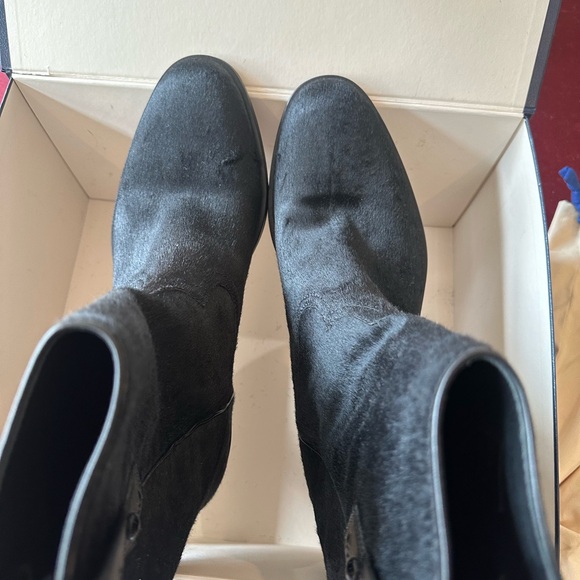 Black Pony Hair LV Boots - Picture 5 of 7